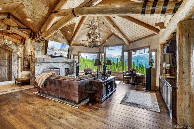 a view of a patio with a table and chairs