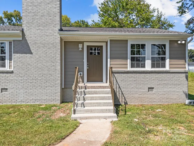 a front view of a house