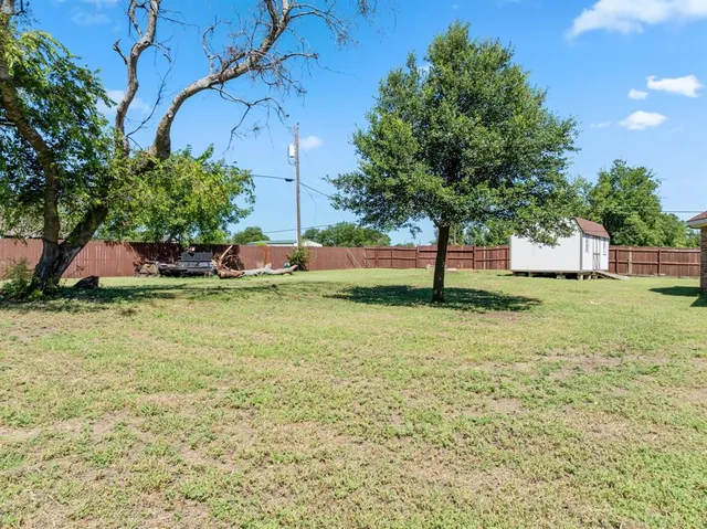 a view of yard with tree and green space