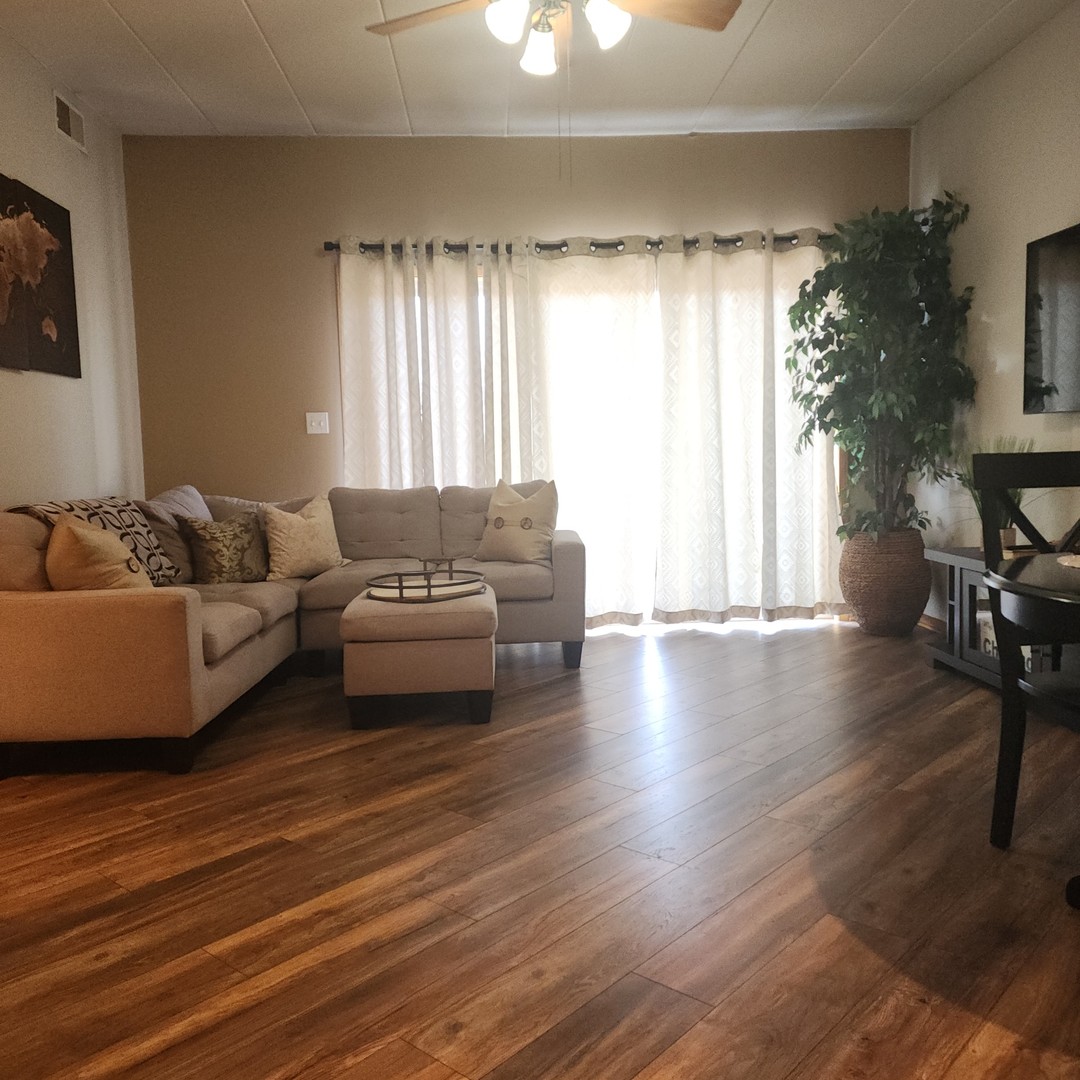 10624 Central Avenue, Unit 2B Chicago Ridge, IL 60415 - Photo 3 of 16 a living room with furniture and a large window