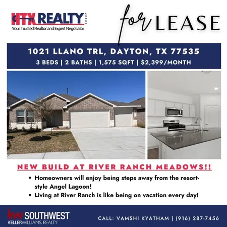 $2,400 | 1021 Llano Trail, Dayton, TX 77535