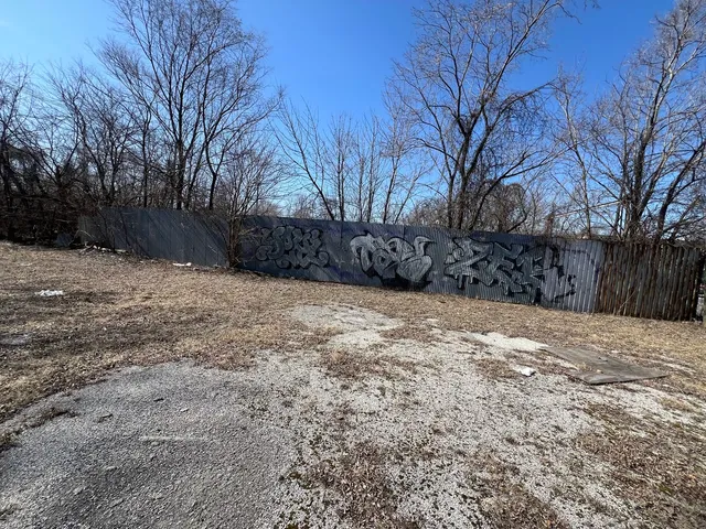 a view of snow on the road
