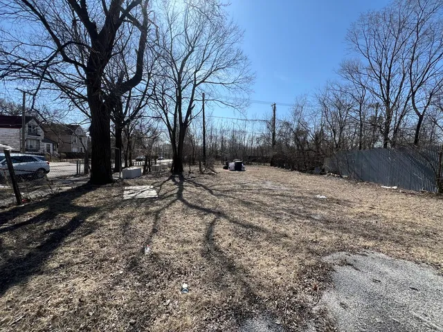 a view of road covered with snow