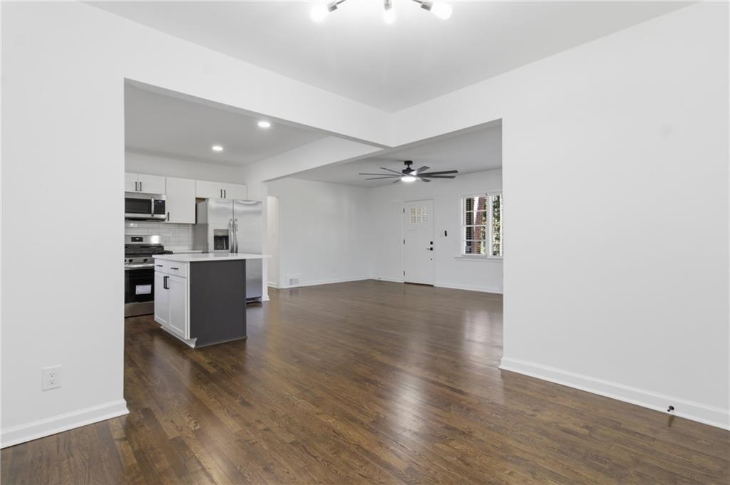 1410 Willis Mill Road Southwest Atlanta, GA 30311 - Photo 11 of 33 a view of kitchen with wooden floor
