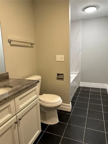 a view of a room that has a window