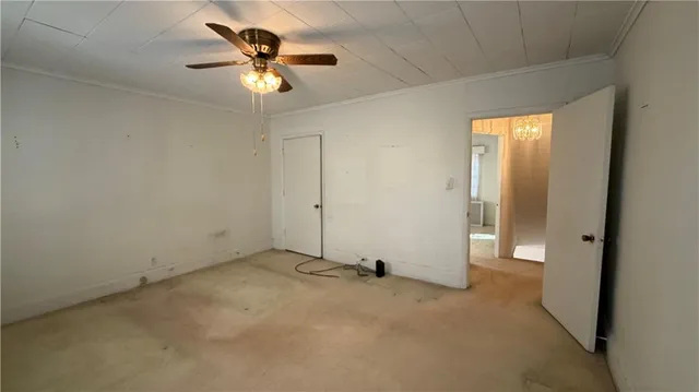 a view of an empty room