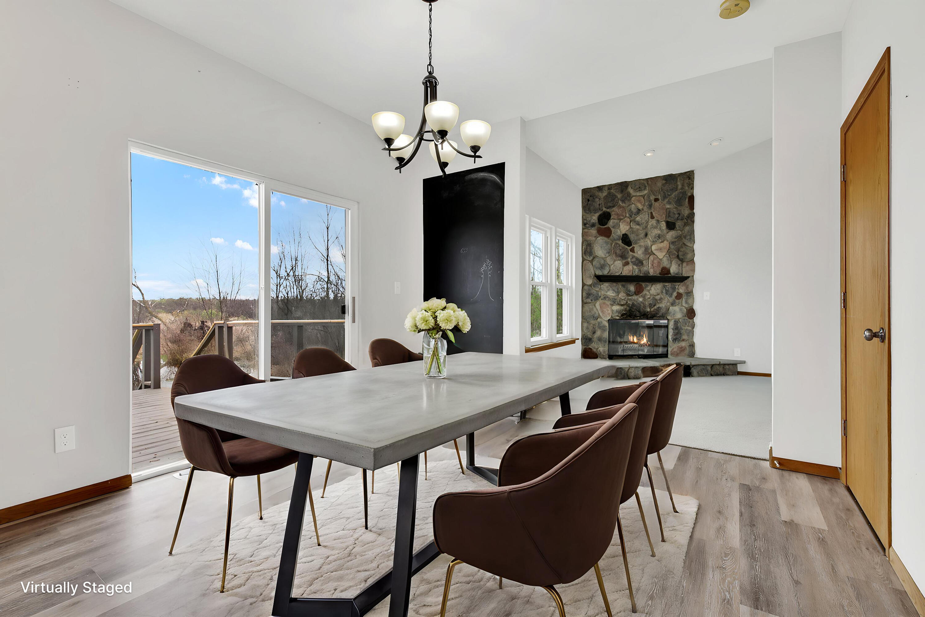 7809 East Wind Lake Road Norway, WI 53185 - Photo 10 of 33 Dining Area Virtually Staged