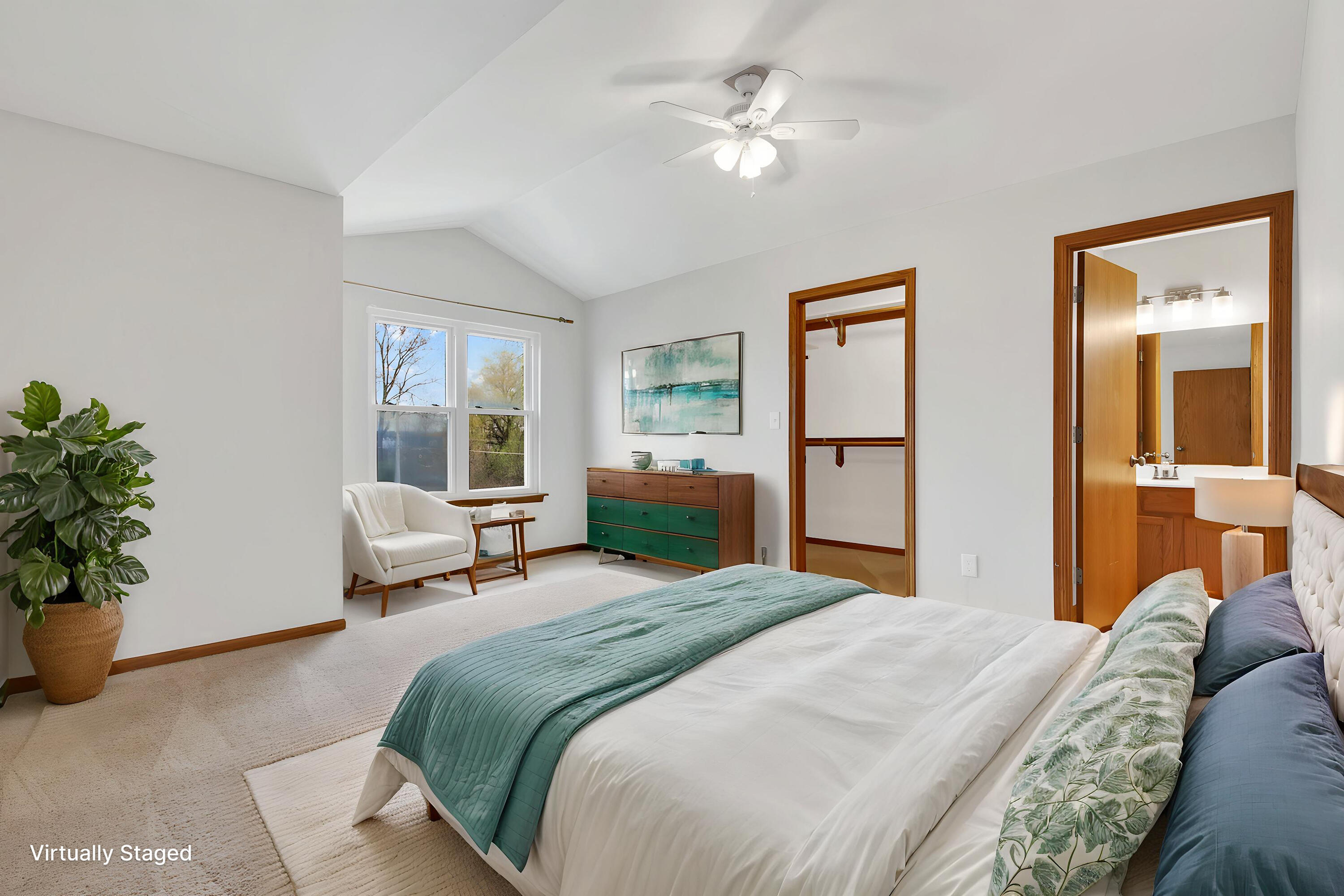 7809 East Wind Lake Road Norway, WI 53185 - Photo 18 of 33 Primary Bedroom Virtually Staged