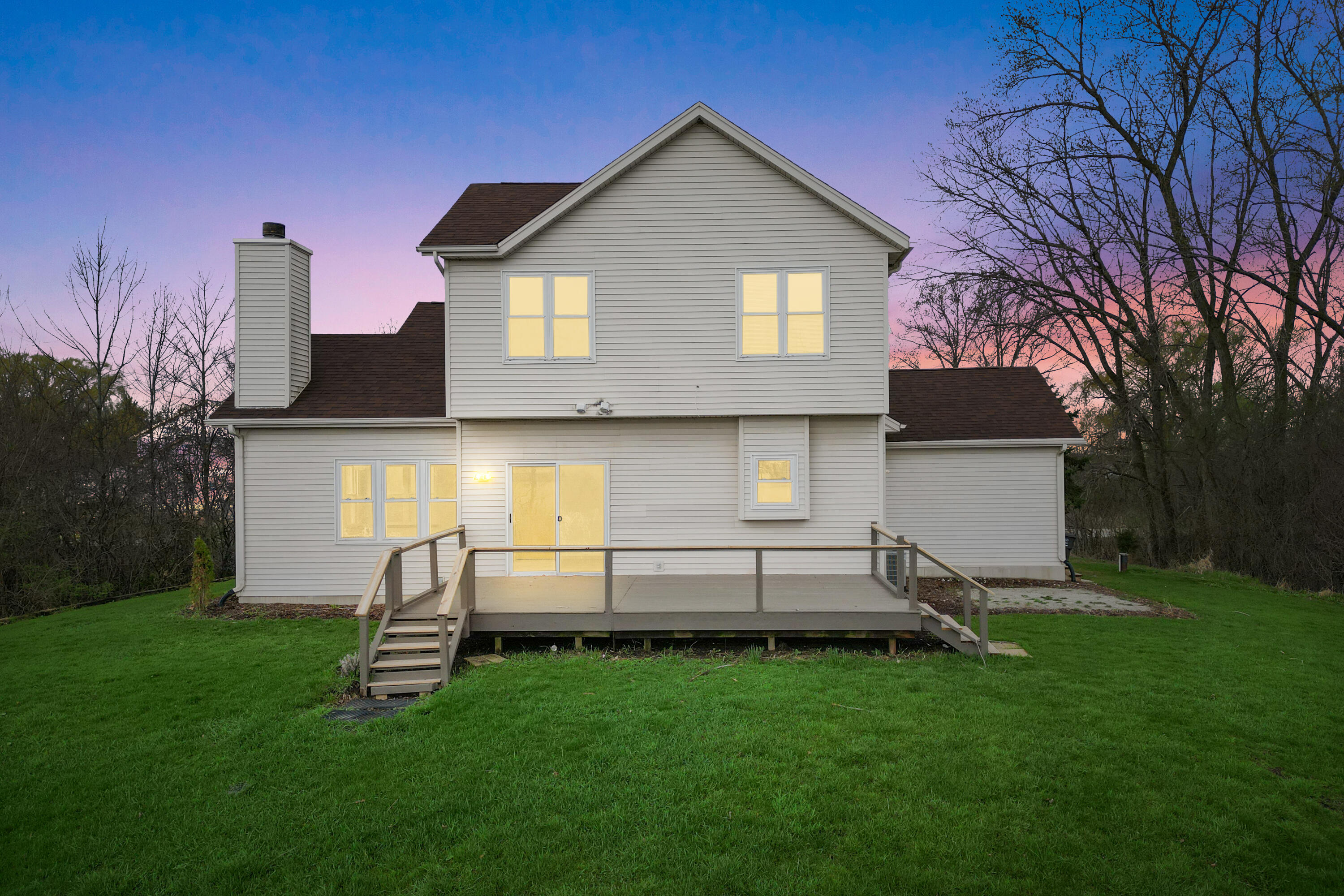7809 East Wind Lake Road Norway, WI 53185 - Photo 25 of 33 Enjoy Sunrises from Your Deck