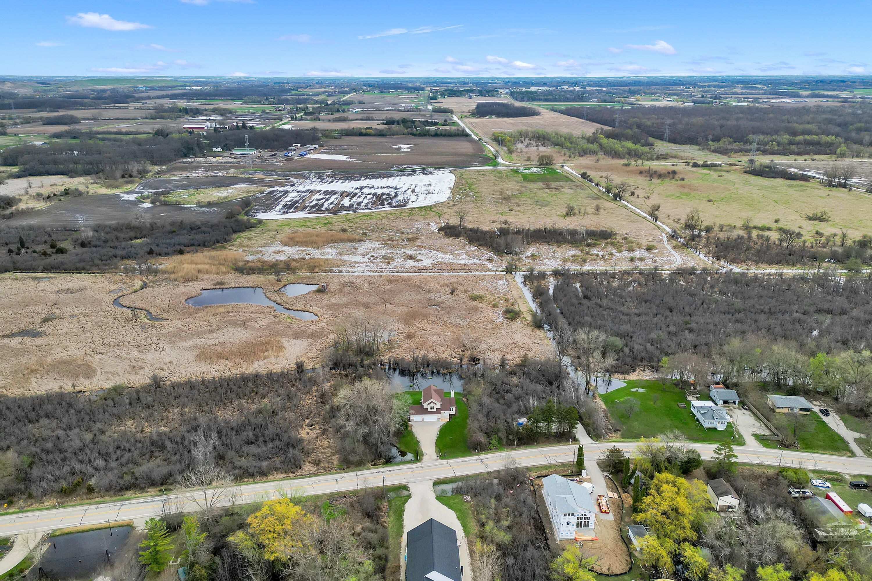 7809 East Wind Lake Road Norway, WI 53185 - Photo 27 of 33 Aerial from the West