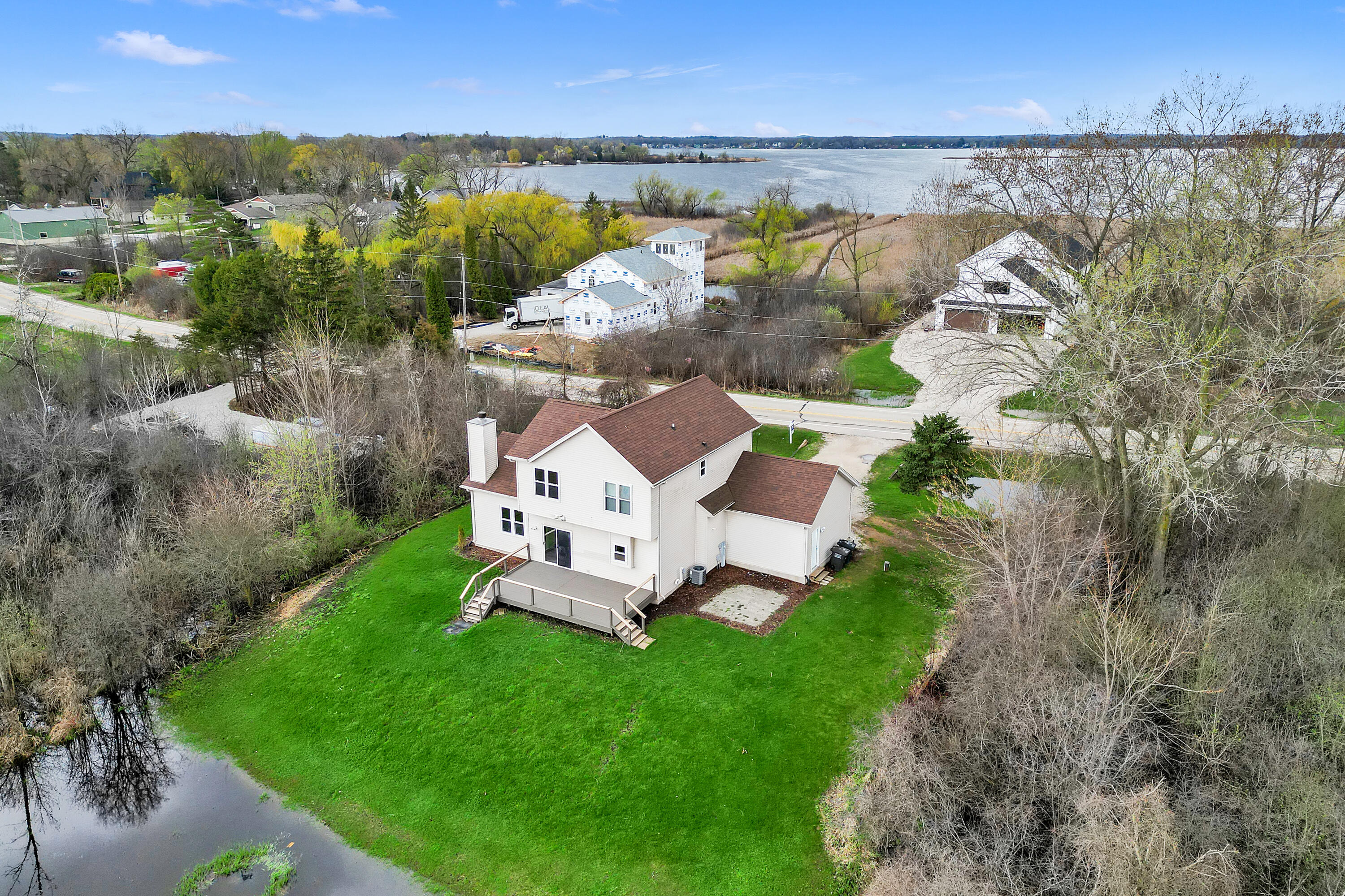 7809 East Wind Lake Road Norway, WI 53185 - Photo 30 of 33 Wind Lake is Across the Street