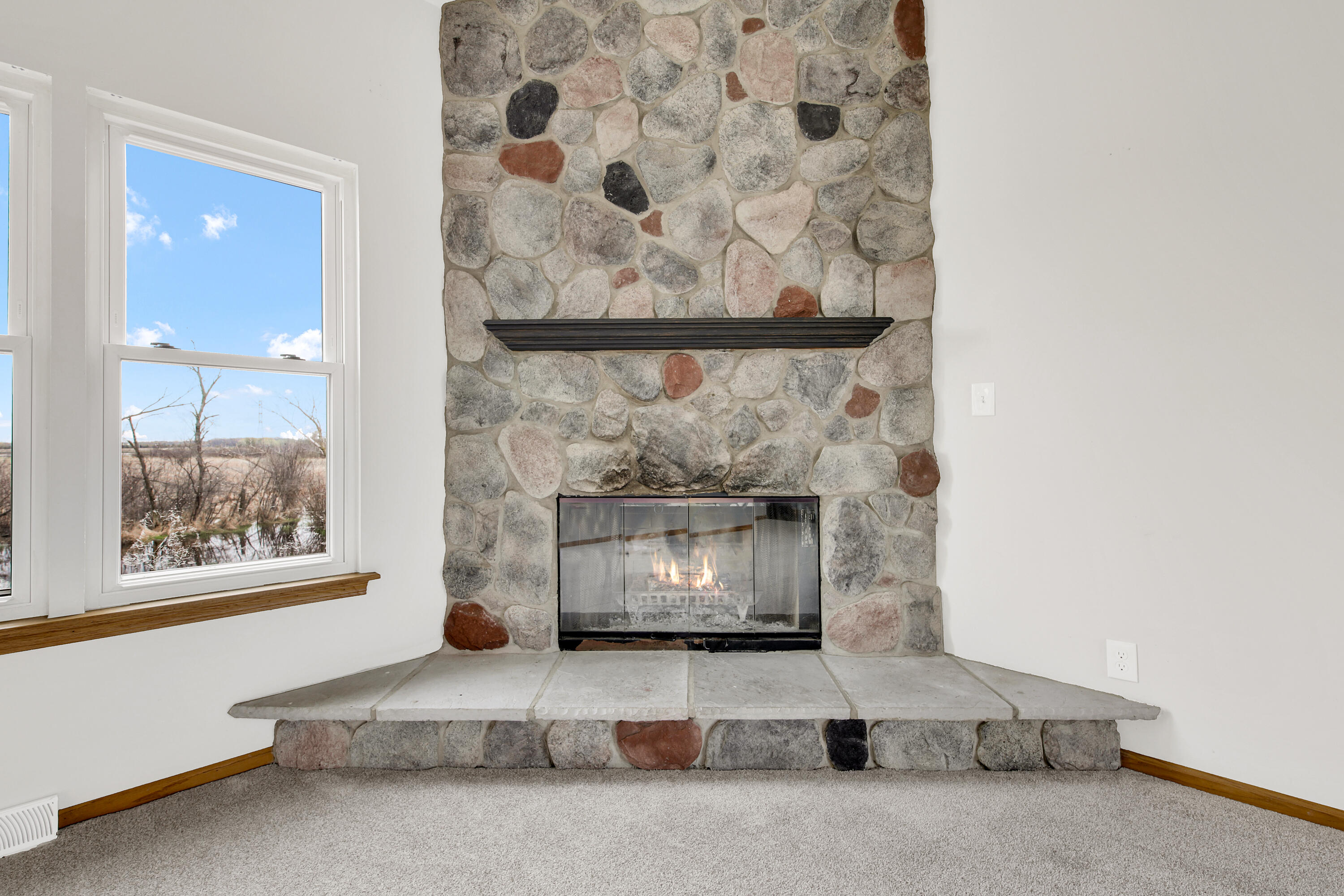 7809 East Wind Lake Road Norway, WI 53185 - Photo 6 of 33 Natural Fireplace