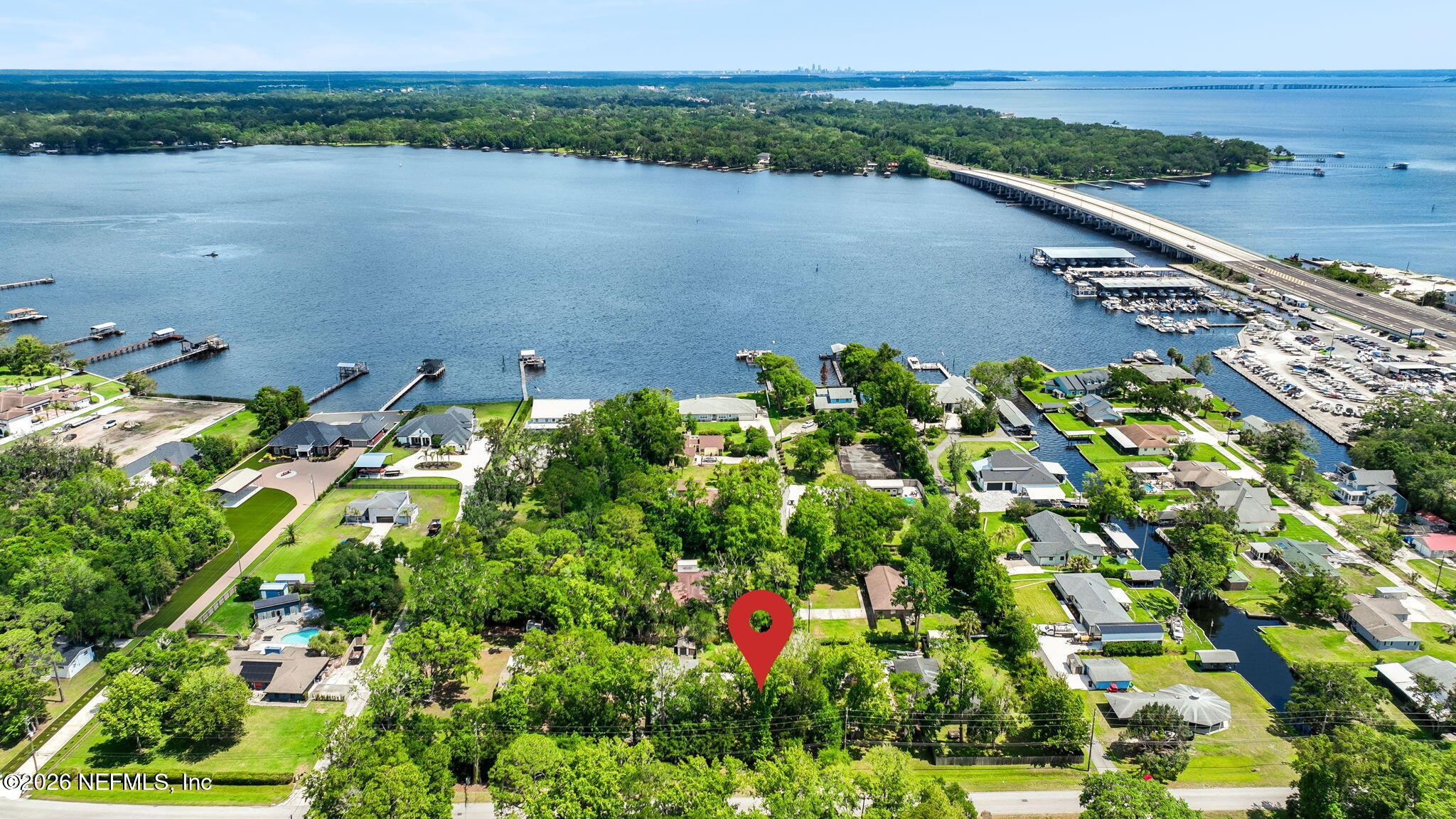 3194 Creighton Landing Road Fleming Island, FL 32003 - Photo 30 of 31 a view of a lake with a city