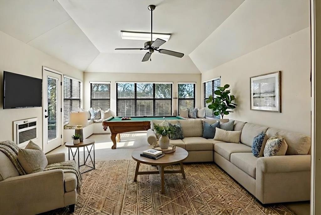 3410 Timbermill Road Waco, TX 76710 - Photo 26 of 32 a living room with furniture potted plant and a flat screen tv