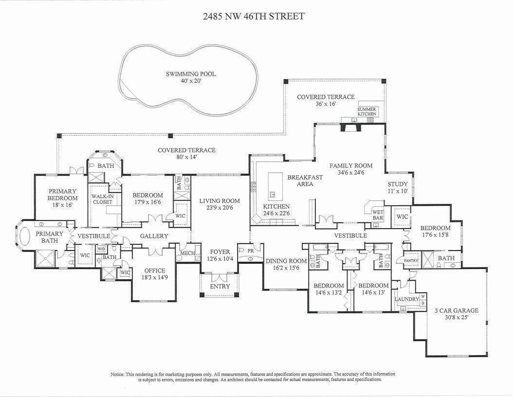 2485 Northwest 46th Street Boca Raton, FL 33431 - Photo 28 of 28 Floor Plan