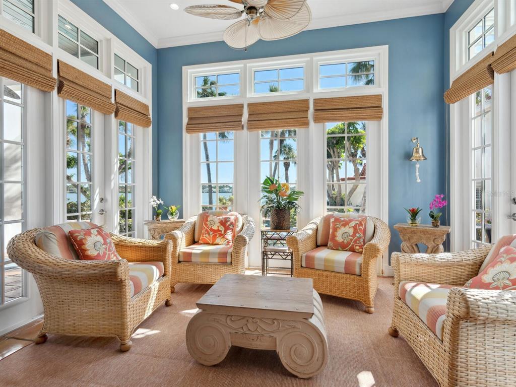 2110 Casey Key Road Nokomis, FL 34275 - Photo 7 of 75 a living room with furniture and a large window