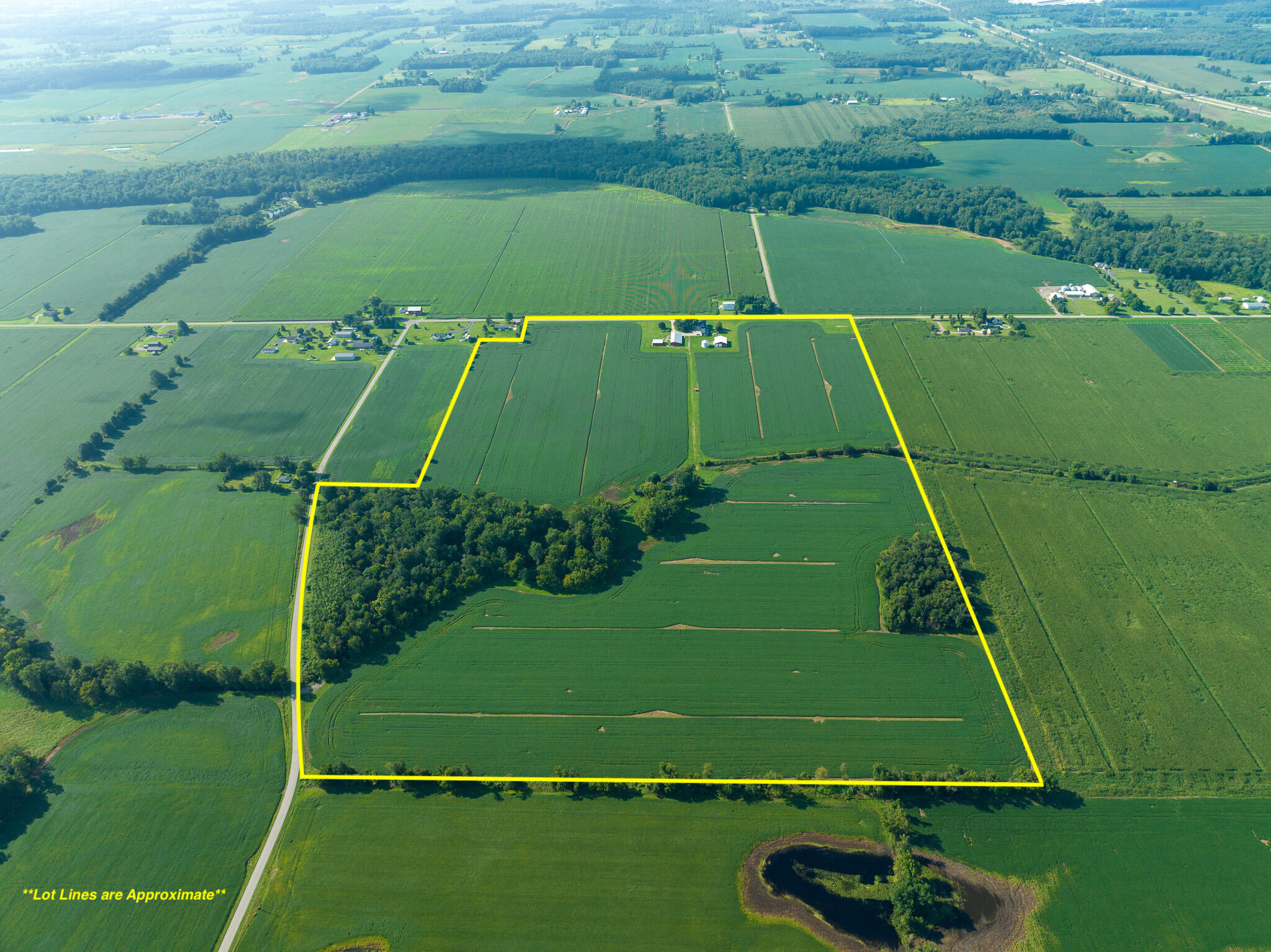 634 East Girard Road Quincy, MI 49082 - Photo 2 of 75 Outline Aerial - From North