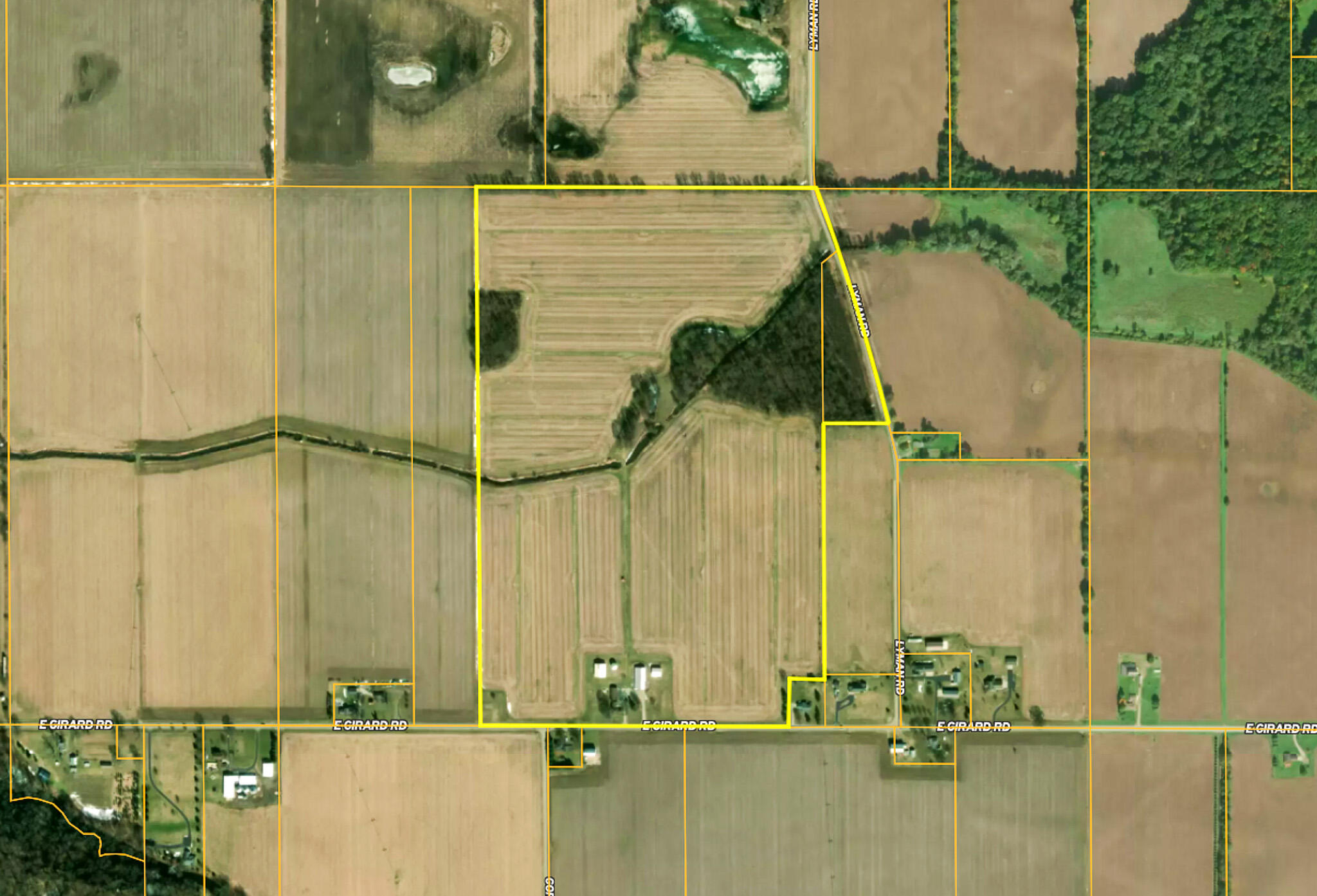634 East Girard Road Quincy, MI 49082 - Photo 74 of 75 634 E Girard - Land ID - Aerial