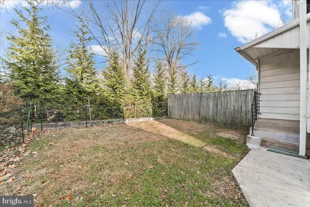 a backyard of a house