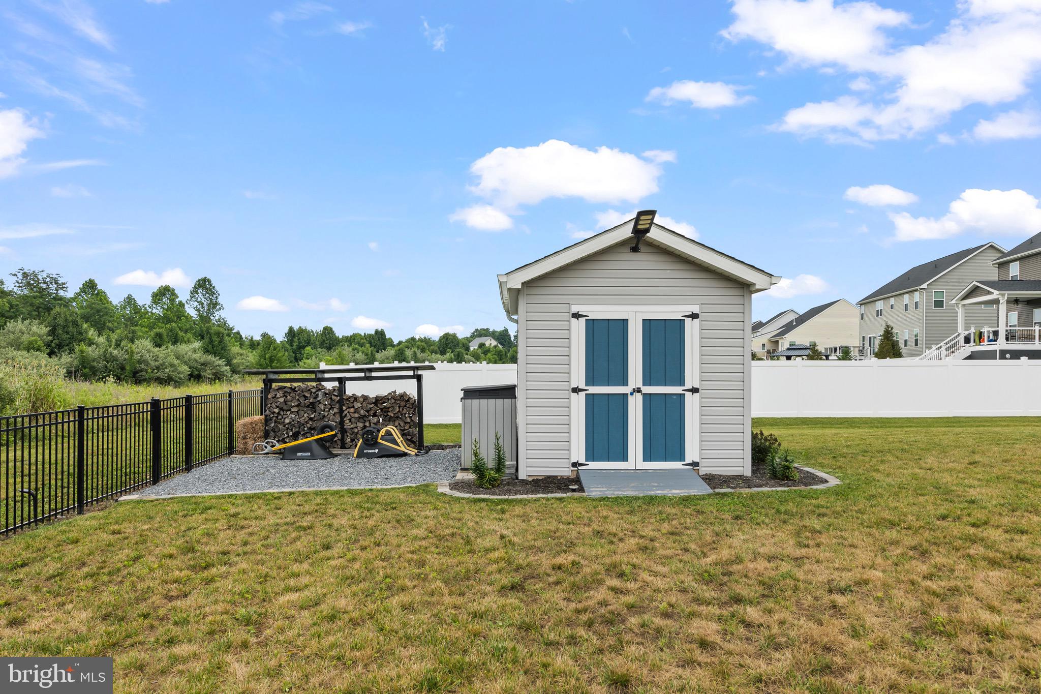109 Decatur Circle Stephens City, VA 22655 - Photo 21 of 79 Rear yard SHED matching the house exterior