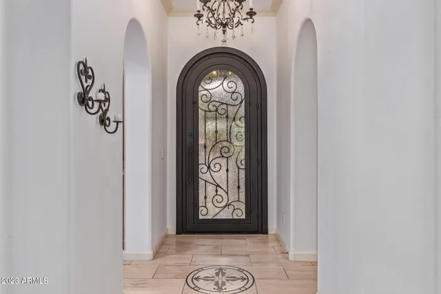 a view of a door with a door