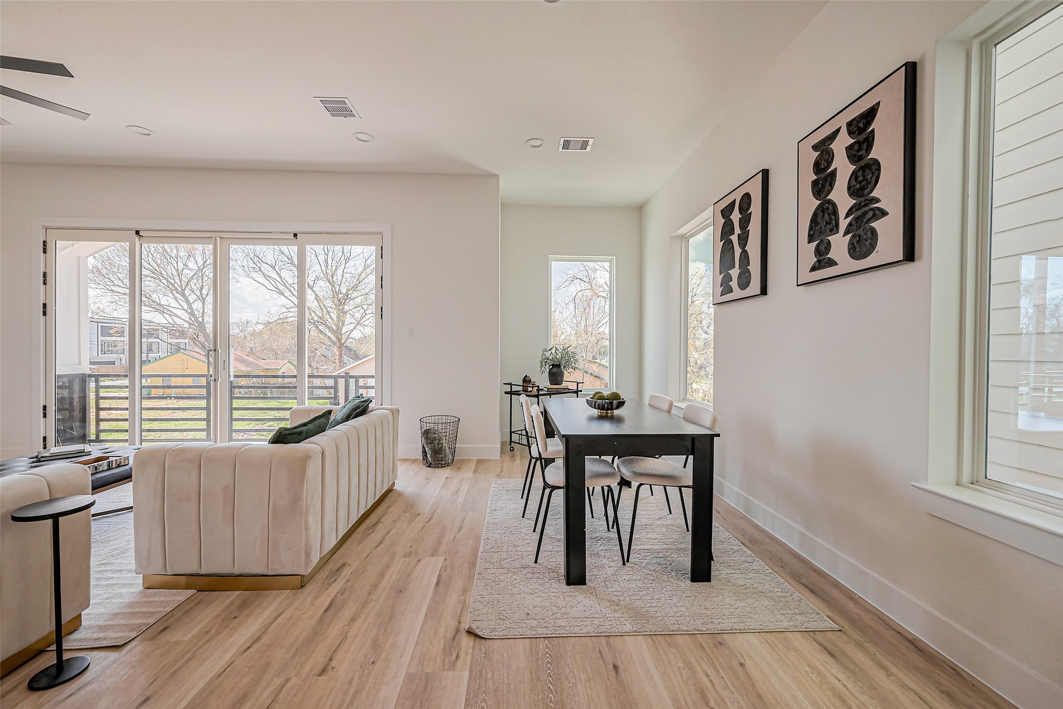 4207 Ward Street Houston, TX 77021 - Photo 16 of 43 a view of a livingroom with furniture window and wooden floor