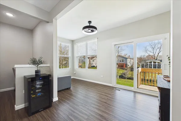 a view of livingroom with furniture and window