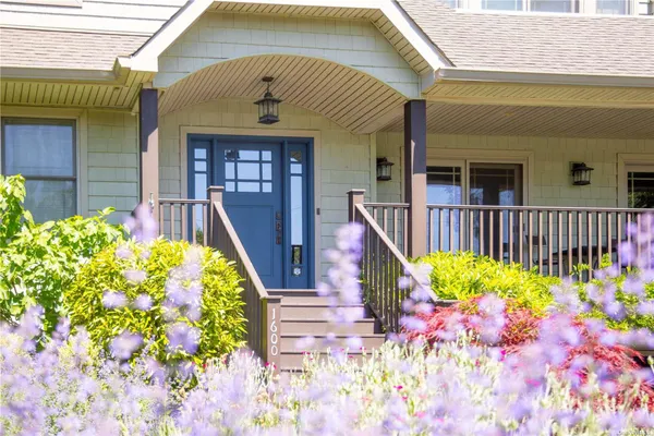 a front view of a house