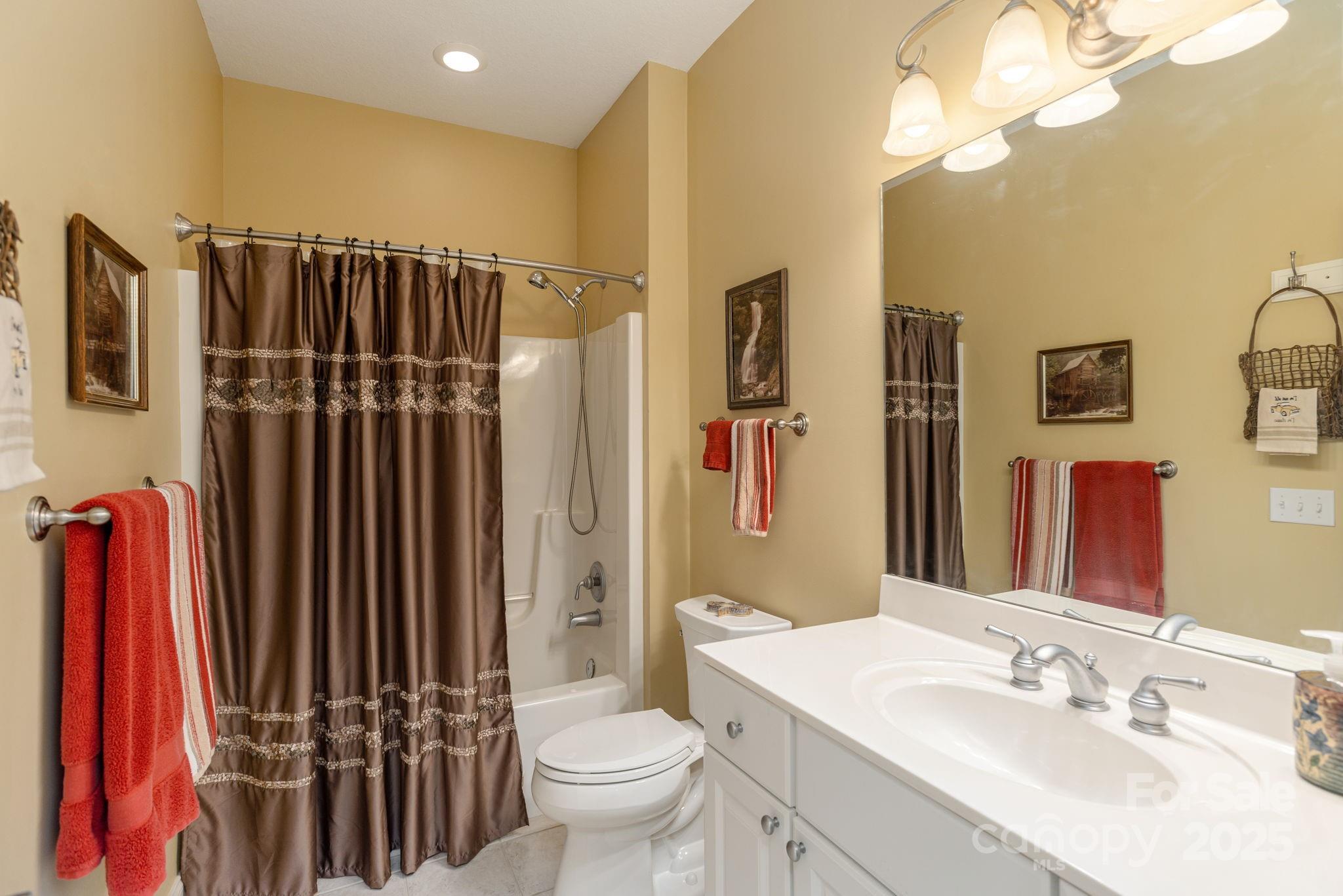 115 Chancery Court Flat Rock, NC 28731 - Photo 36 of 47 a bathroom with a sink a toilet and shower