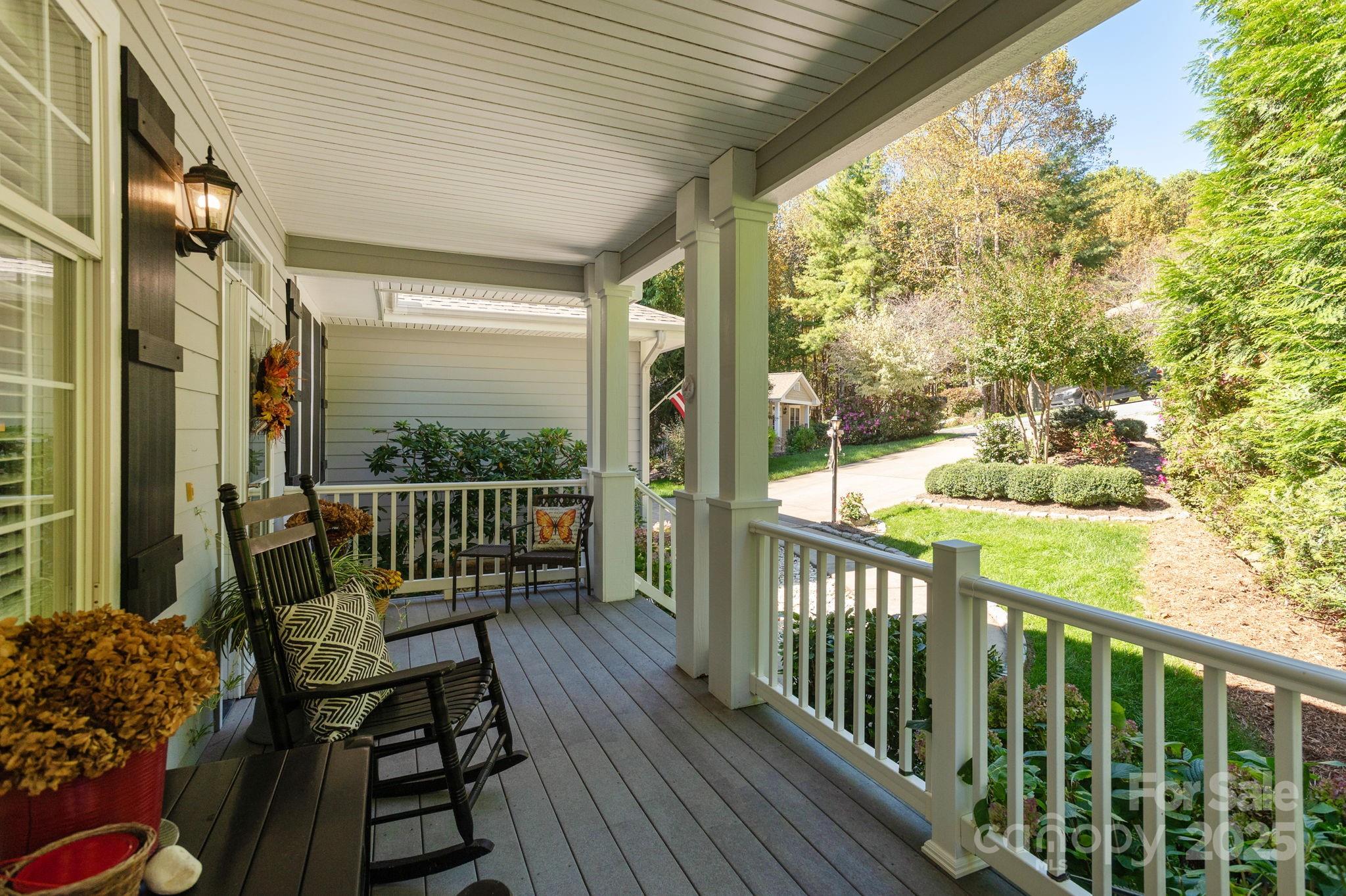 115 Chancery Court Flat Rock, NC 28731 - Photo 4 of 47 a view of a two chairs in the balcony