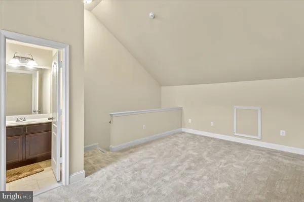 a view of an empty room