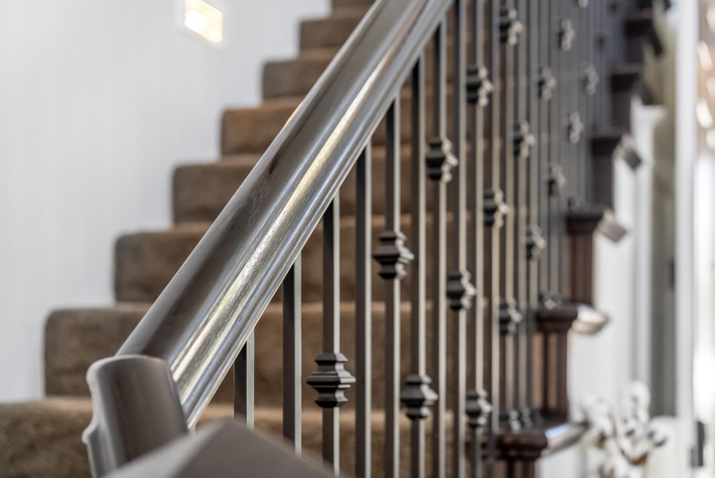 1170 Schoolhouse Road San Jose, CA 95138 - Photo 16 of 35 a view of staircase with railing and white walls