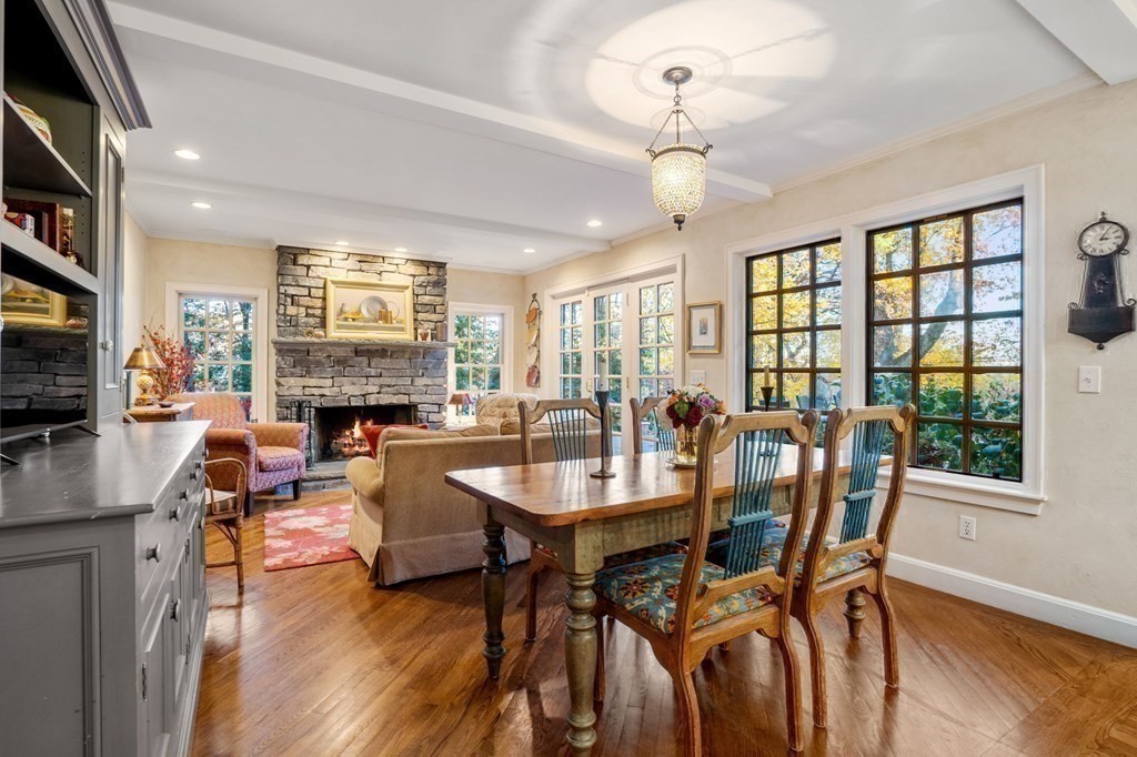37 Boulder Road Wellesley, MA 02481 - Photo 19 of 42 a view of a dining room with furniture window and wooden floor