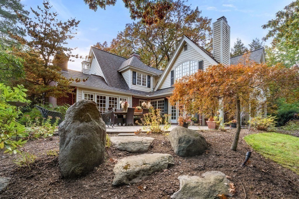 37 Boulder Road Wellesley, MA 02481 - Photo 39 of 42 a view of a building with a yard and sitting area