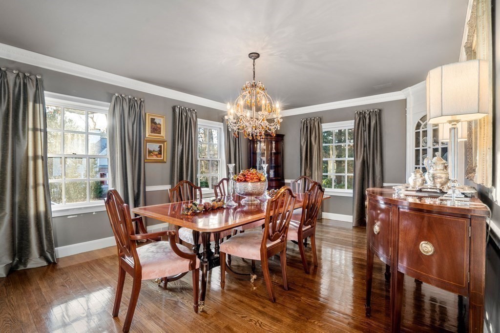 37 Boulder Road Wellesley, MA 02481 - Photo 4 of 42 a view of a dining room with furniture window and outside view