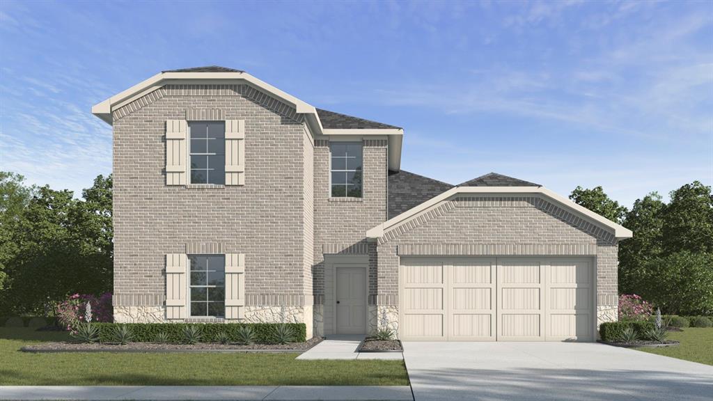 1683 Mantle Road Crandall, TX 75114 - Photo 1 of 31 Two-story brick exterior with light-colored stone accents