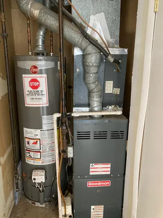 a view of water heater room