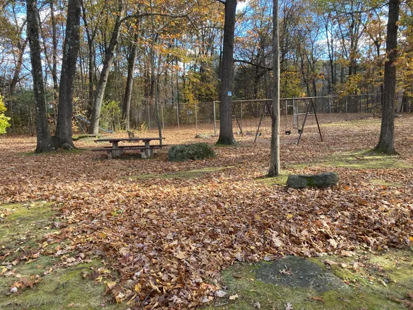 a backyard of a house