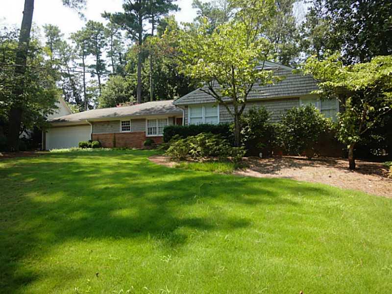 3318 East Wood Valley Road Northwest Atlanta, GA 30327 - Photo 1 of 1 Exterior Front. Gorgeous lot with amazing backyard. Level living in this highly renovated ranch home.