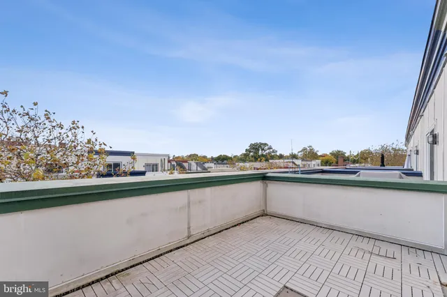 a view of balcony with city view
