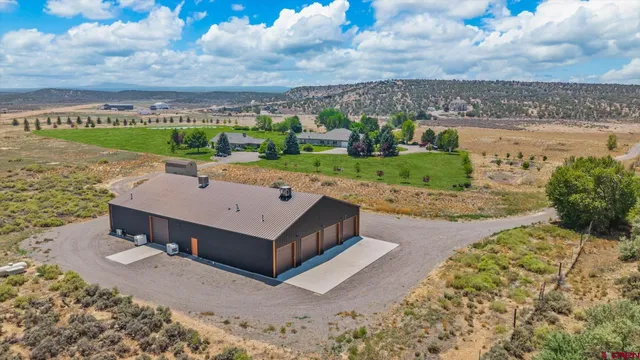 a view of a terrace with a garden