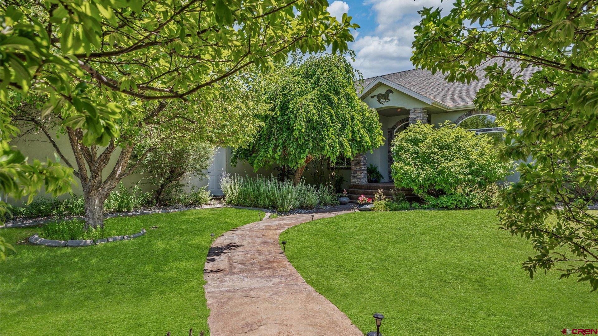 18222 6300th Road Montrose, CO 81403 - Photo 5 of 45 a view of a yard with plants and large trees