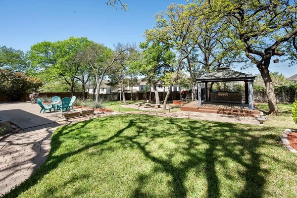 a view of outdoor space with garden