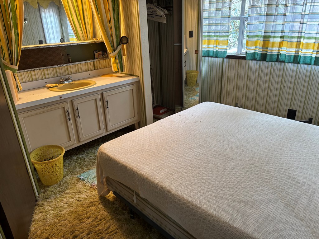 366 Gander Gap Road Hiawassee, GA 30546 - Photo 2 of 13 a bathroom with a sink and a mirror