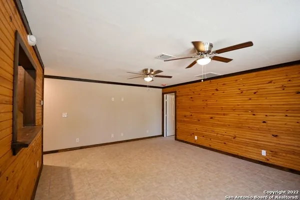 a view of a room with cabinet