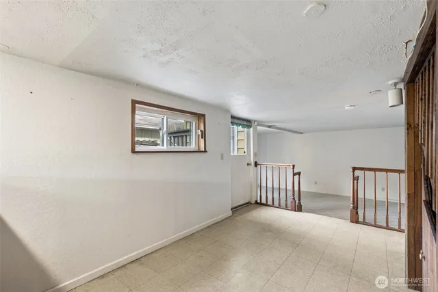 a view of hallway with closet