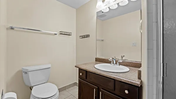 a view of a hallway with washer and dryer
