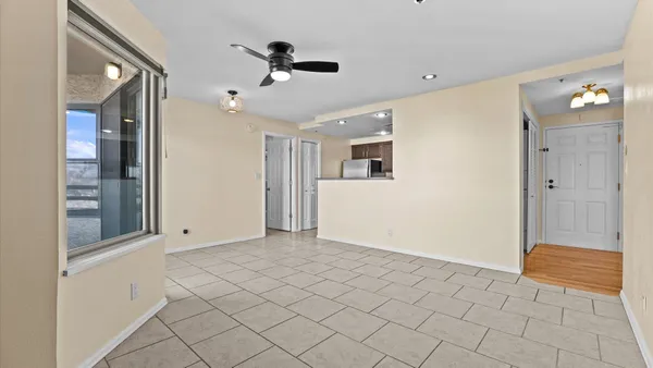 a view of an empty room