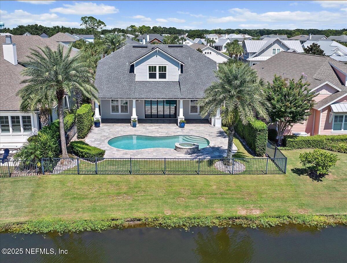 604 Timber Bridge Lane Atlantic Beach, FL 32233 - Photo 36 of 46 an aerial view of residential houses with outdoor space and swimming pool