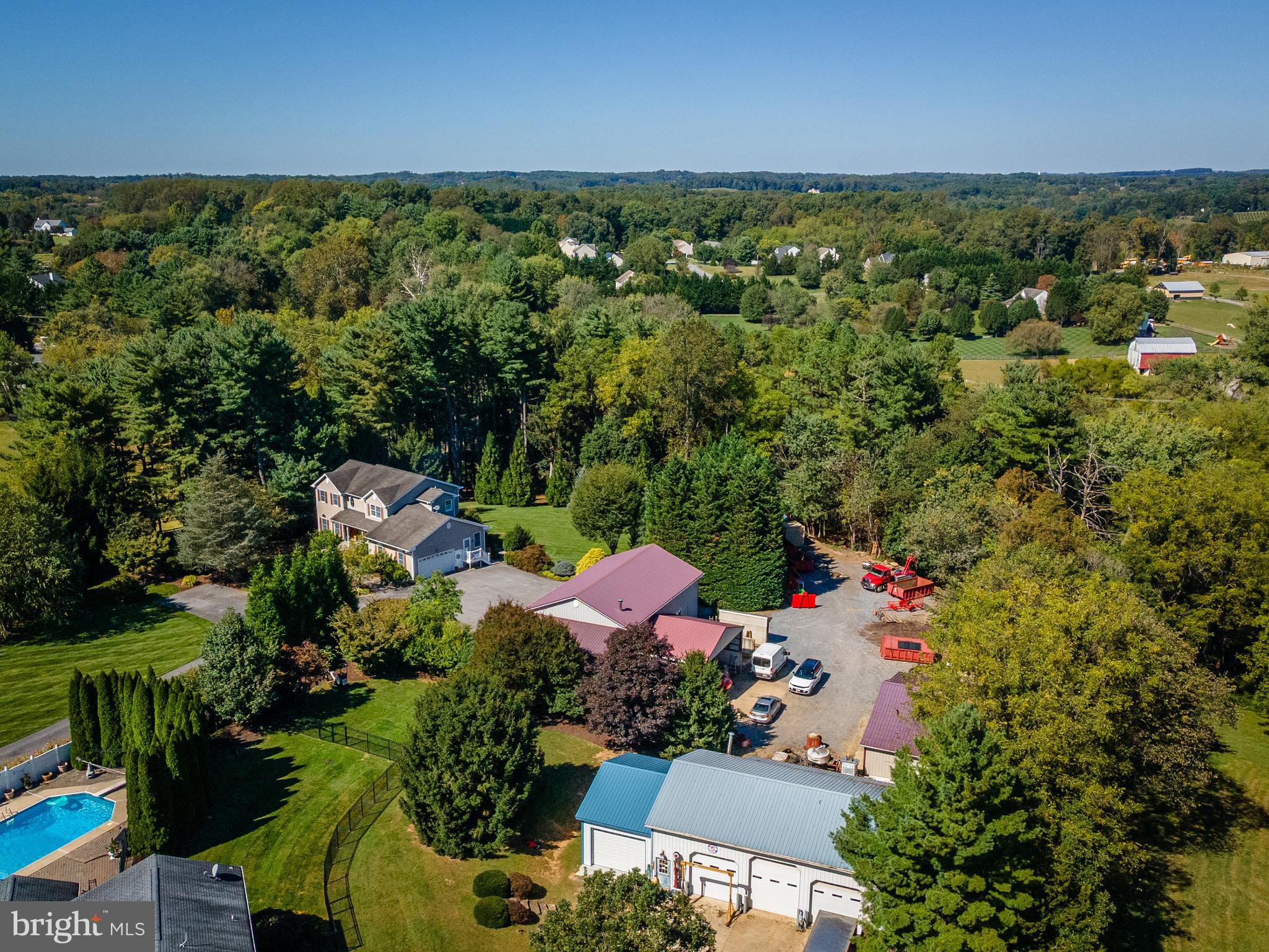 3889 Gamber Road Finksburg, MD 21048 - Photo 70 of 76 an aerial view of a house with lots of residential buildings ocean and mountain view in back